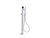Kallista P32713-NM Bezel floor mount bath faucet with handshower nm stone