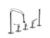 Kallista P32831-00 Aileron deck mount bath faucet with diverter handshower