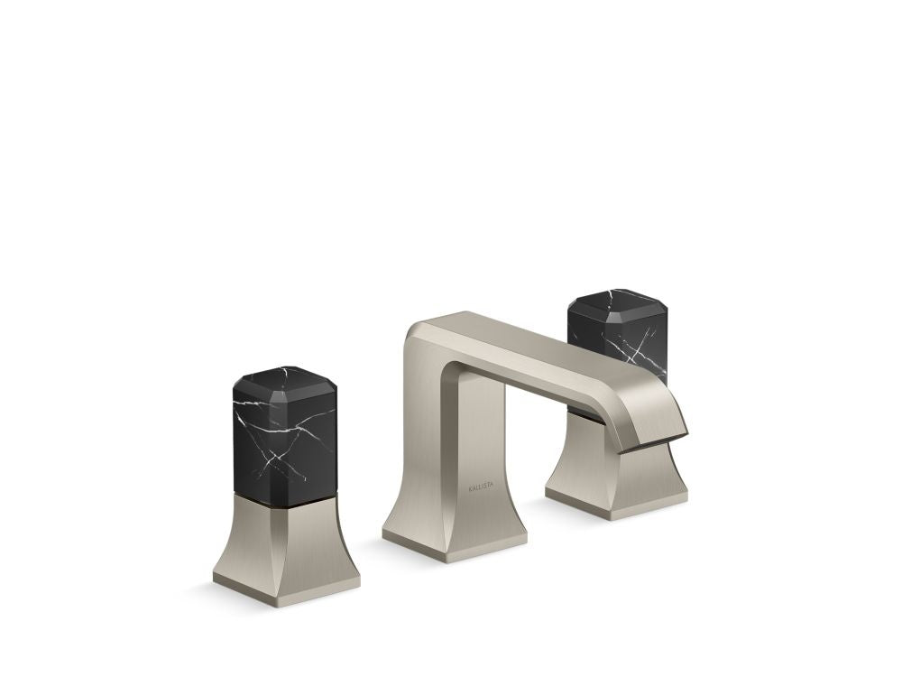 Kallista P33163-NM Bezel widespread faucet nero marquina stone