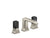 Kallista P33163-NM Bezel widespread faucet nero marquina stone