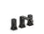 Kallista P33163-NM Bezel widespread faucet nero marquina stone