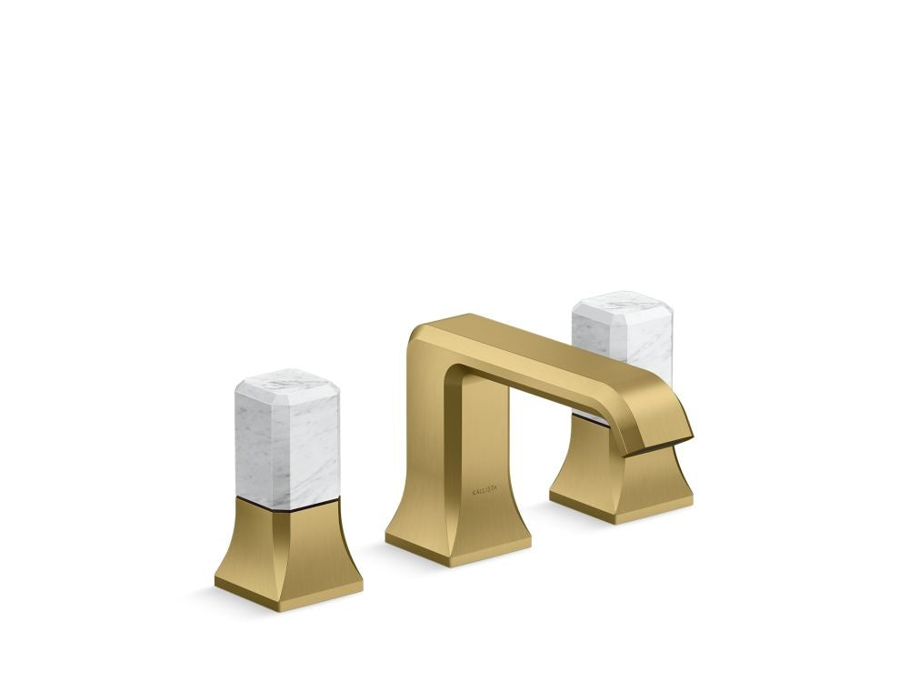Kallista P33163-WC Bezel widespread faucet white carrara stone - Parent