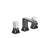 Kallista P33163-WC Bezel widespread faucet white carrara stone