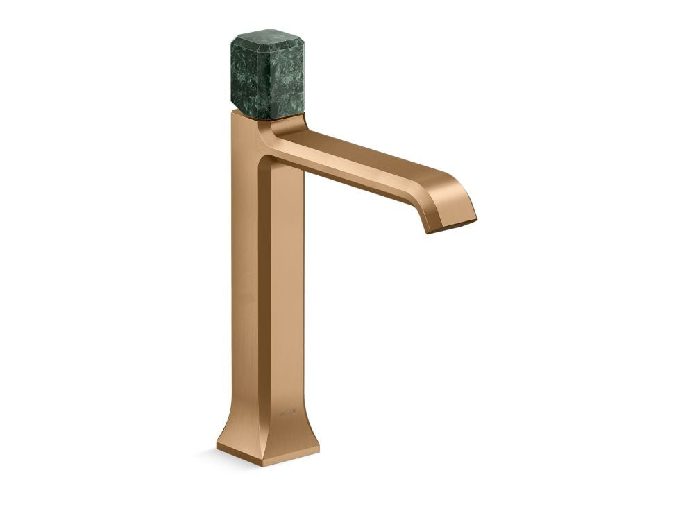 Kallista P33164-GTM Bezel single control tall spout gtm stone