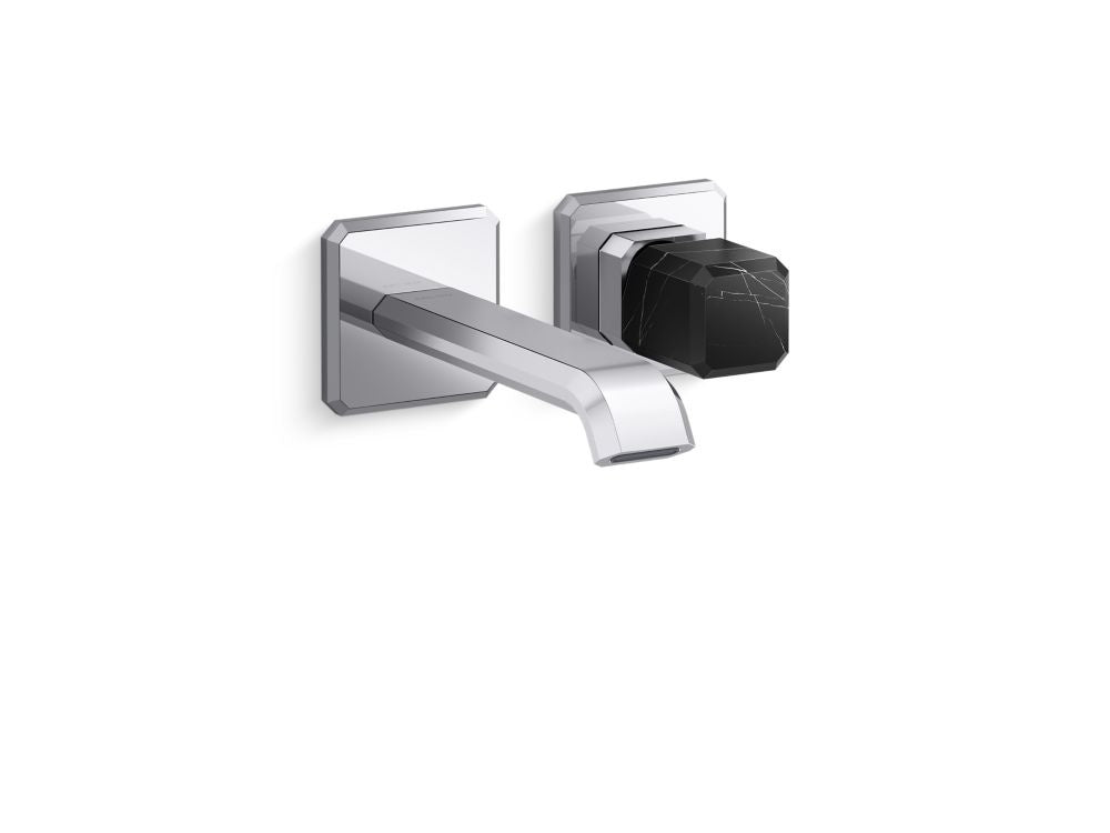 Kallista P33166-NM Bezel wm single control nero marquina stone