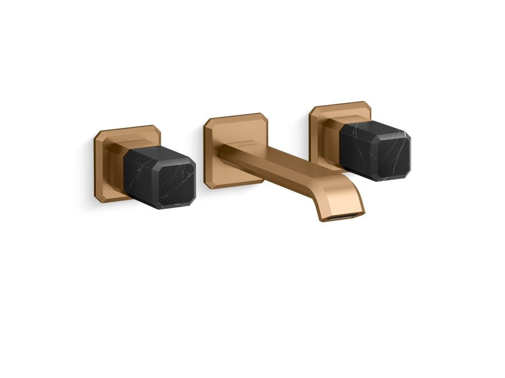 Kallista P33168-NM Bezel wall mount wide spread nm stone