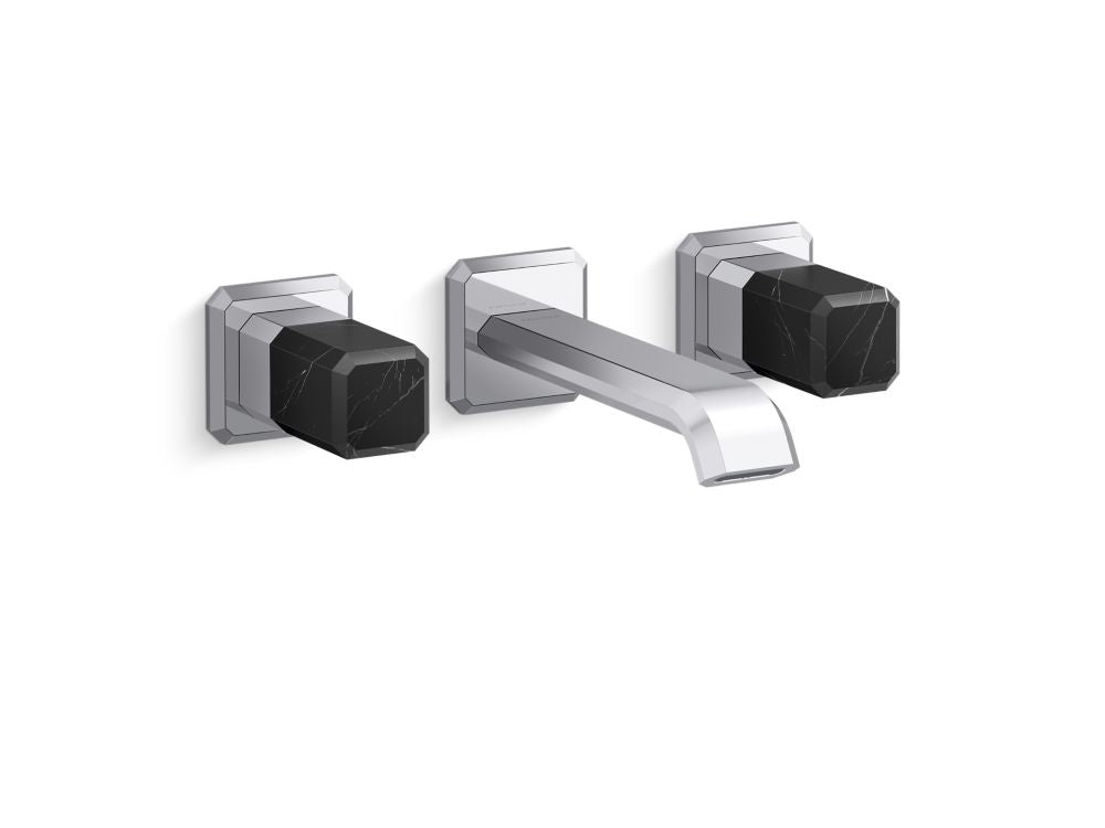 Kallista P33168-NM Bezel wall mount wide spread nm stone