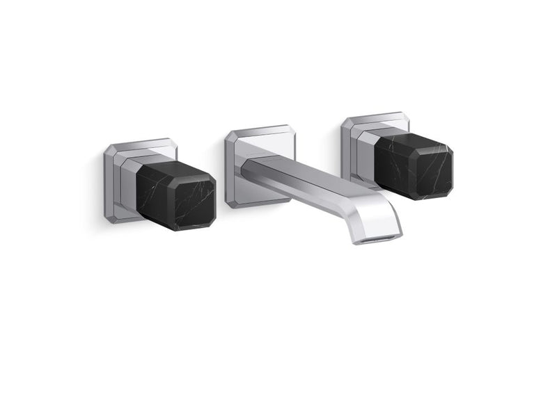 Kallista P33168-NM Bezel wall mount wide spread nm stone