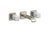 Kallista P33168-WC Bezel wall mount wide spread wc stone
