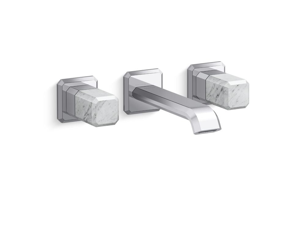 Kallista P33168-WC Bezel wall mount wide spread wc stone