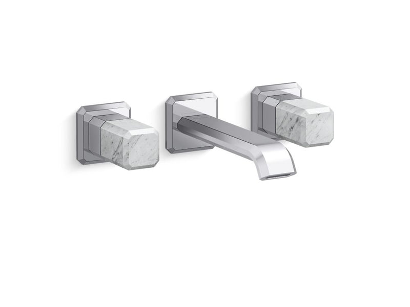 Kallista P33168-WC Bezel wall mount wide spread wc stone