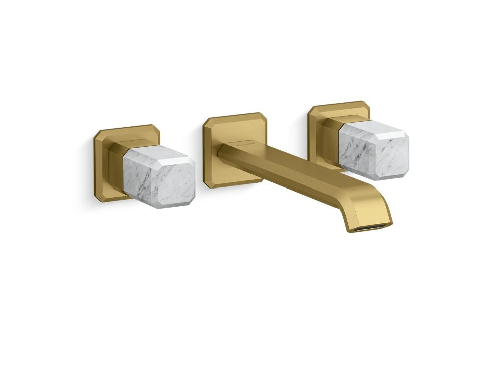 Kallista P33169-WC Bezel wall mount wide spread long white carrara stone - Parent