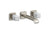 Kallista P33169-WC Bezel wall mount wide spread long white carrara stone