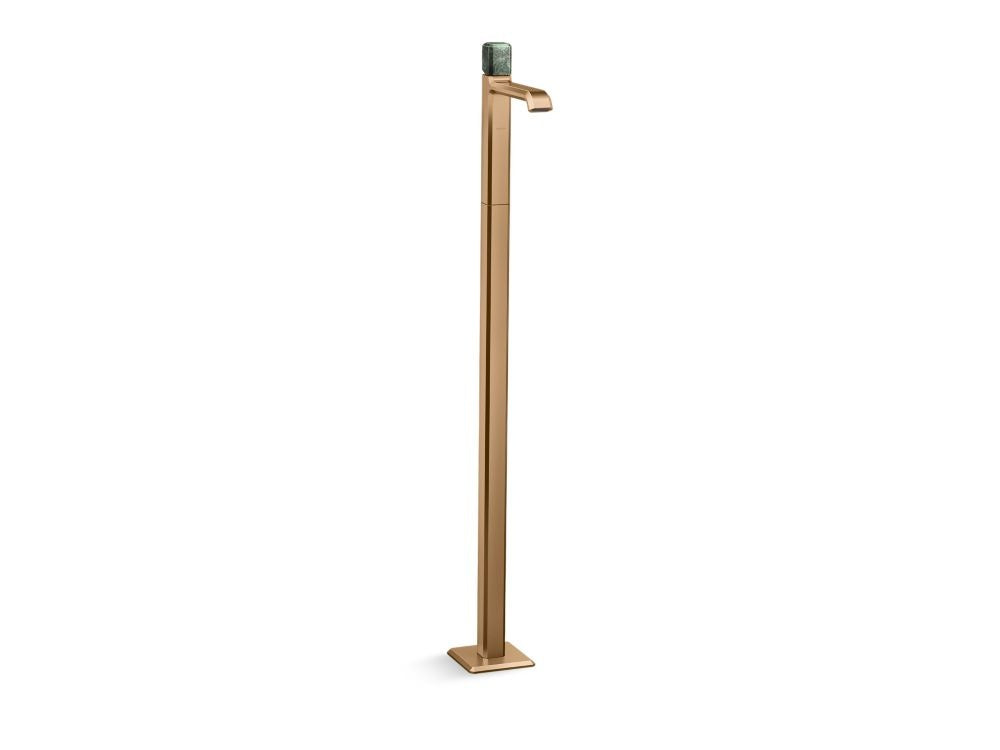 Kallista P33170-GTM Bezel floormount sink faucet gtm stone