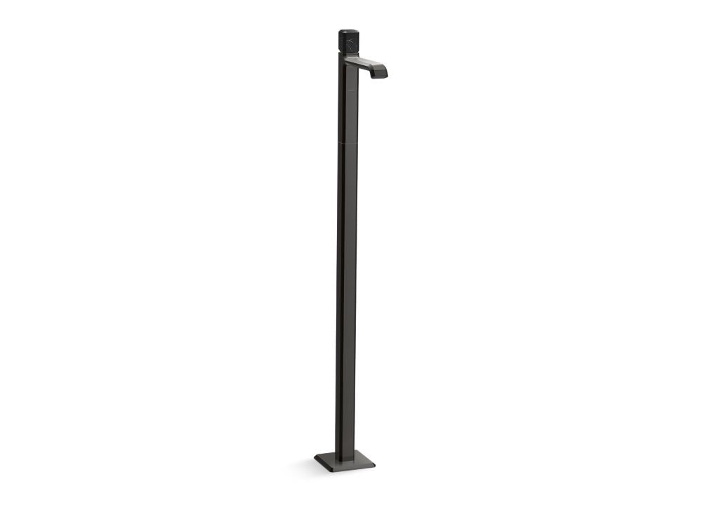 Kallista P33170-NM Bezel floormount sink faucet nero marquina stone