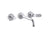 Kallista P33354-LV Aileron wallmount widespread faucet long