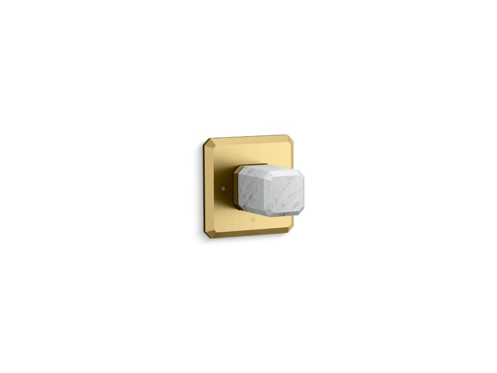 Kallista P33359-WC Bezel volume control trim white carrara stone - Parent