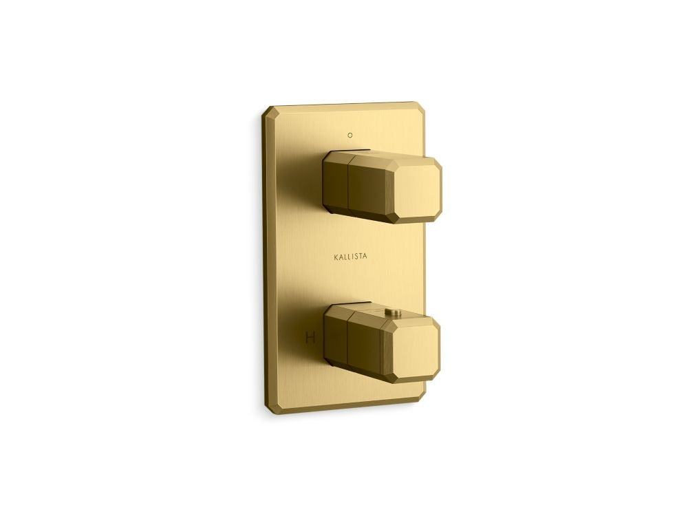 Kallista P33363-00 Bezel 1-outlet stacked thermo trim - Parent