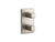 Kallista P33364-00 Bezel 2-outlet stacked thermo trim