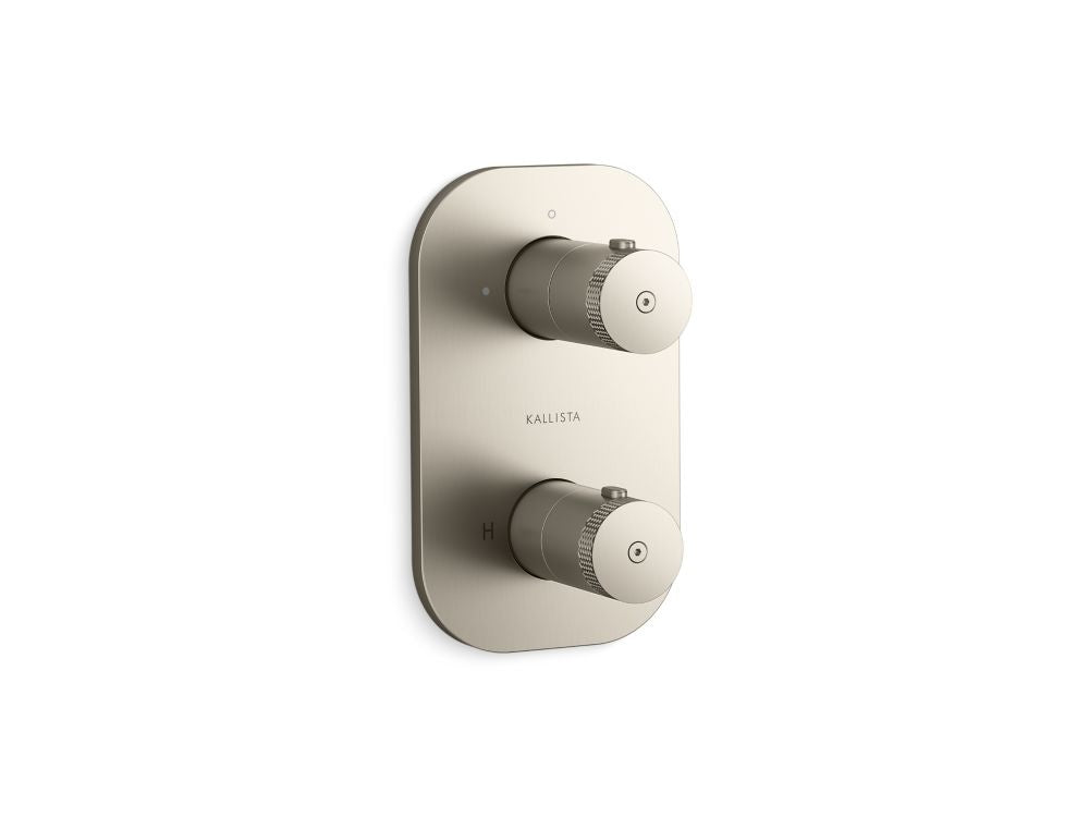Kallista P33495-00 Aileron 2-outlet stacked thermo trim
