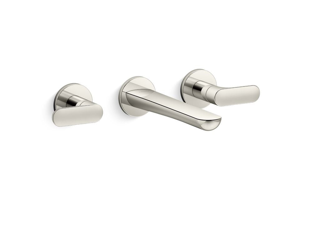 Kallista P34125-LV Wall Mount Sink Faucet, Wide Spread