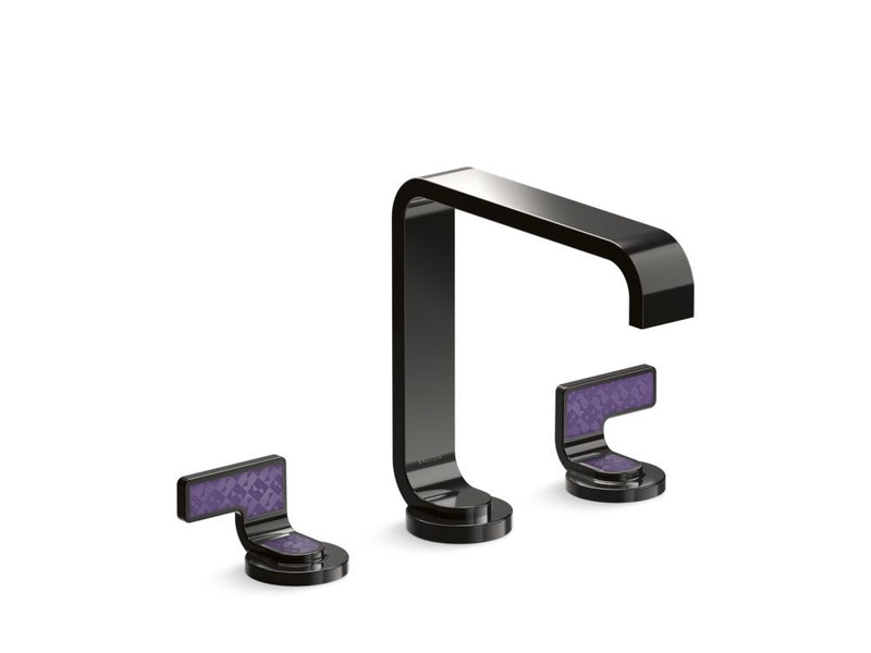 Kallista P34231-DVD Guise Widespread Faucet Standard Spout Deep Violet Diamond Lever Handles - Parent