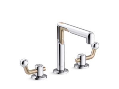 Kallista P34864 Vice Widespread Sink Faucet-Crank Handles