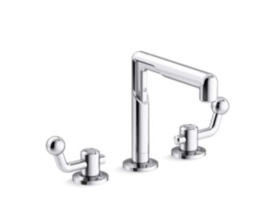 Kallista P34864-CP-CP Vice Widespread Sink Faucet-Crank Handles