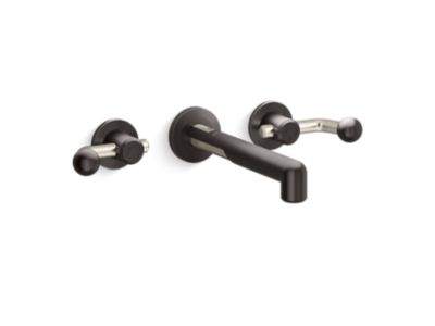 Kallista P34865 Vice Wall Mount Widespread Sink Faucet-Crank Handles