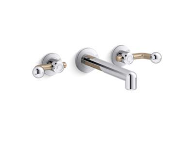 Kallista P34865 Vice Wall Mount Widespread Sink Faucet-Crank Handles