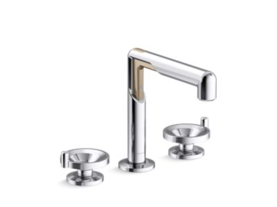Kallista P34884 Vice Widespread Sink Faucet-Wheel Handles