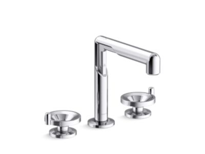 Kallista P34884-CP-CP Vice Widespread Sink Faucet-Wheel Handles