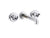 Kallista P34885 Vice Wall Mount Widespread Sink Faucet-Wheel Handles