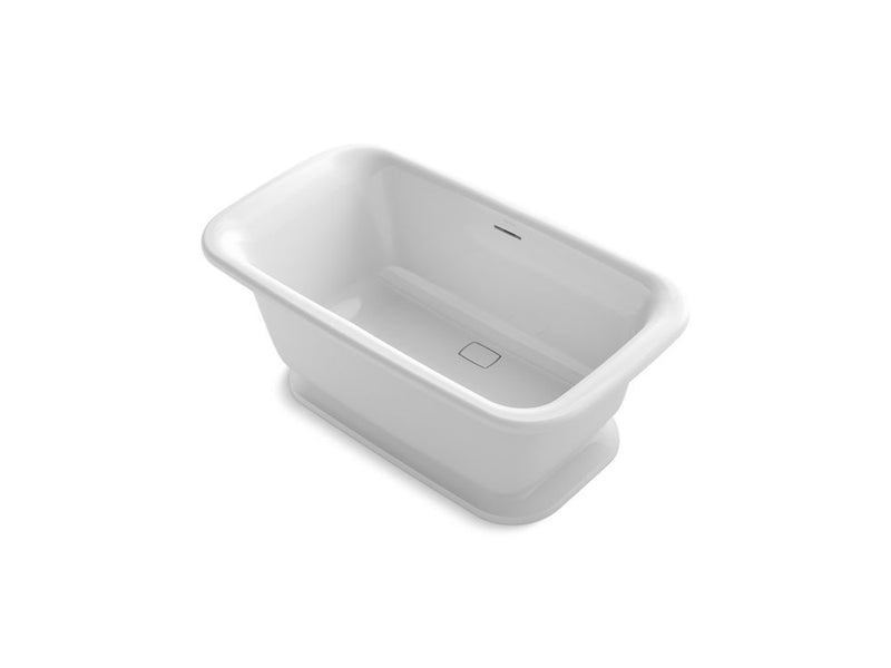 Kallista P50060-00-0 Per Se Soft Square Freestanding Bathtub in Stucco White