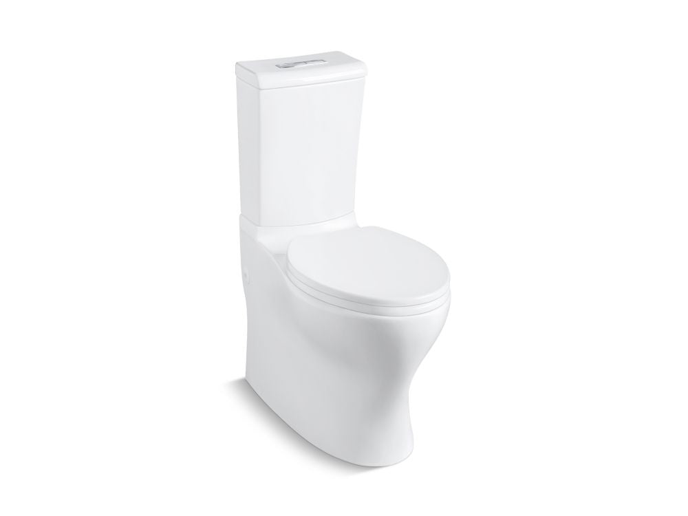 Kallista P70310-00-0 Plié Two-Piece Toilet, Less Seat in Stucco White