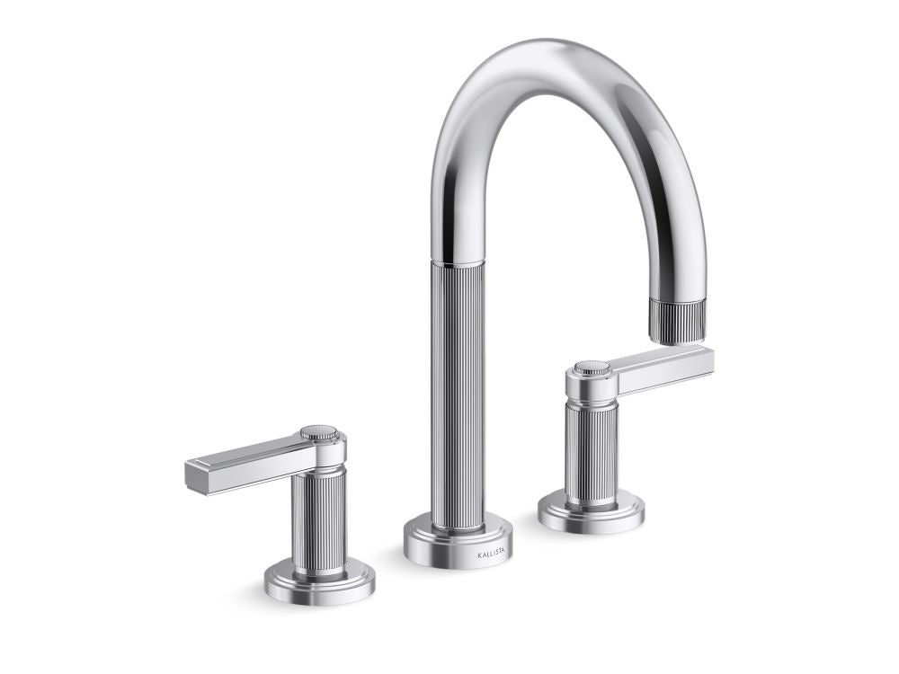 Kallista P80236-LV Vir Stil Deck-Mount Bath Faucet, Lever Handles