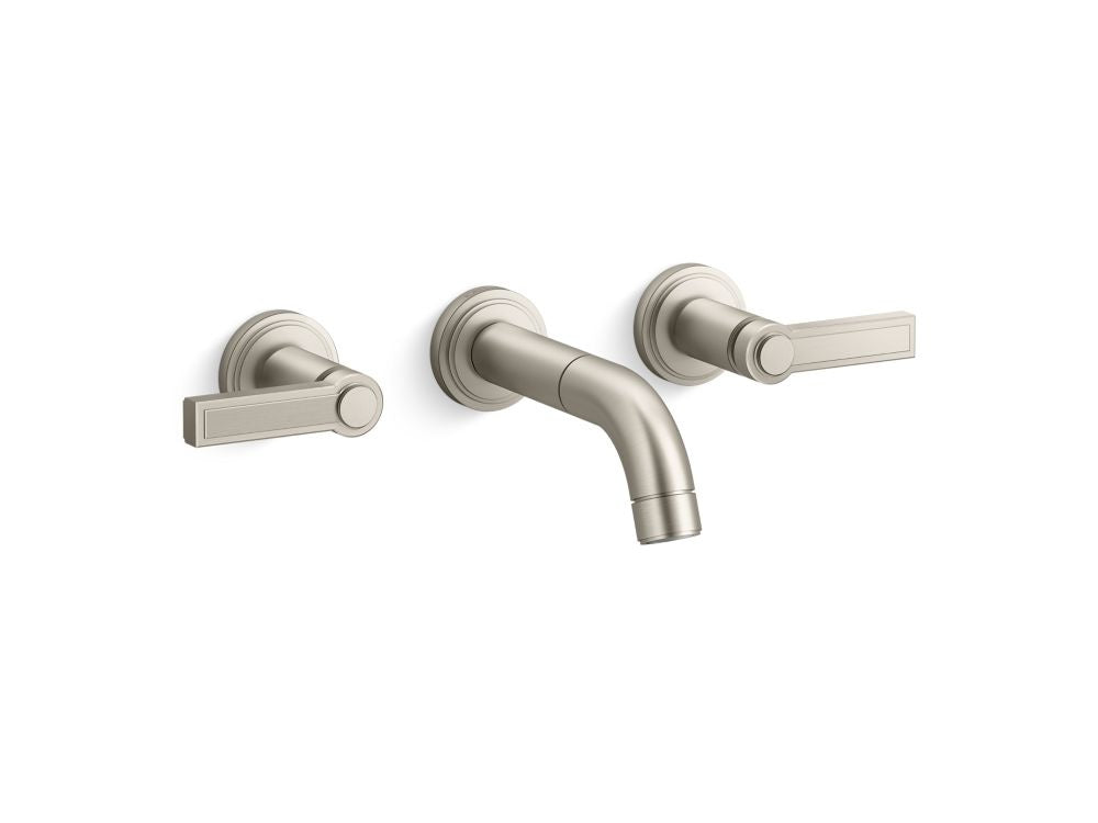 Kallista P80250-LV Vir Stil Minimal Wall-Mount Sink Faucet, Lever Handles