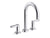 Kallista P80251-LV Vir Stil Minimal Deck-Mount Bath Faucet, Lever Handles