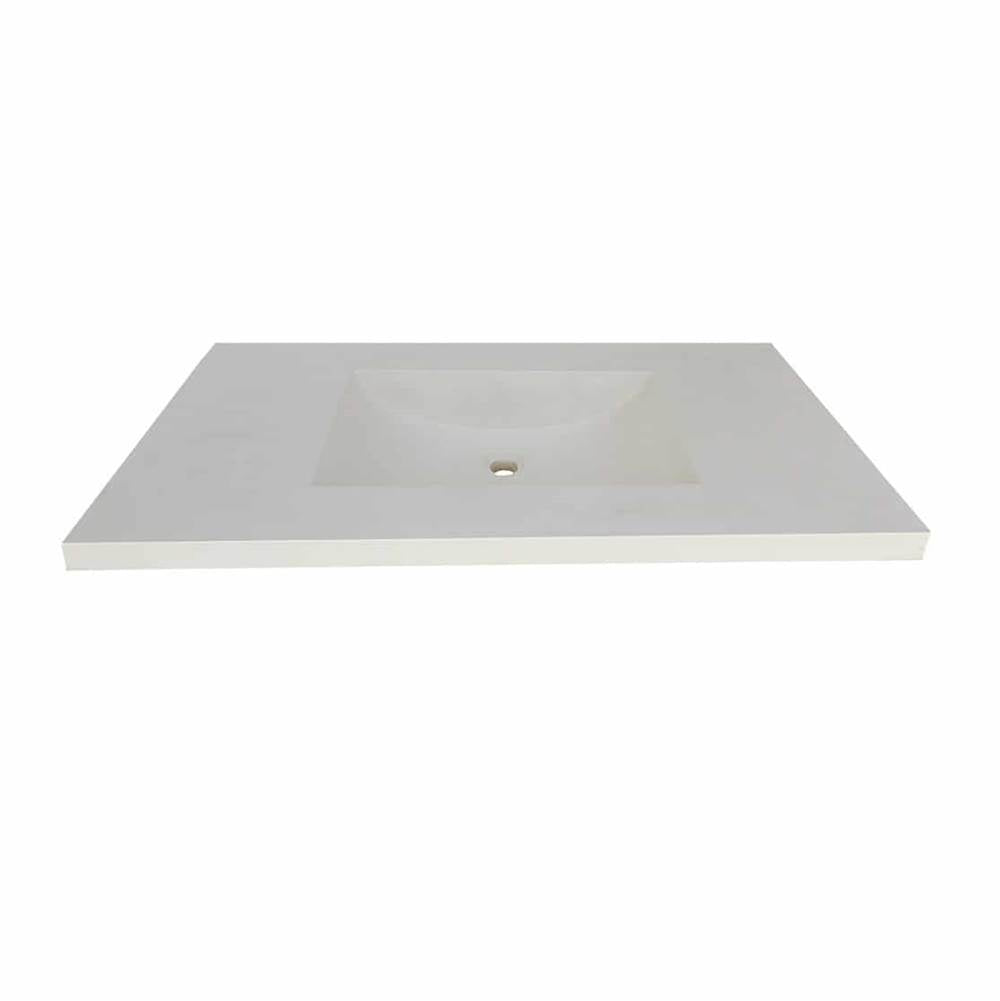 Native Trails Palomar Vanity Top with Integral Bathroom Sink -Single faucet hole