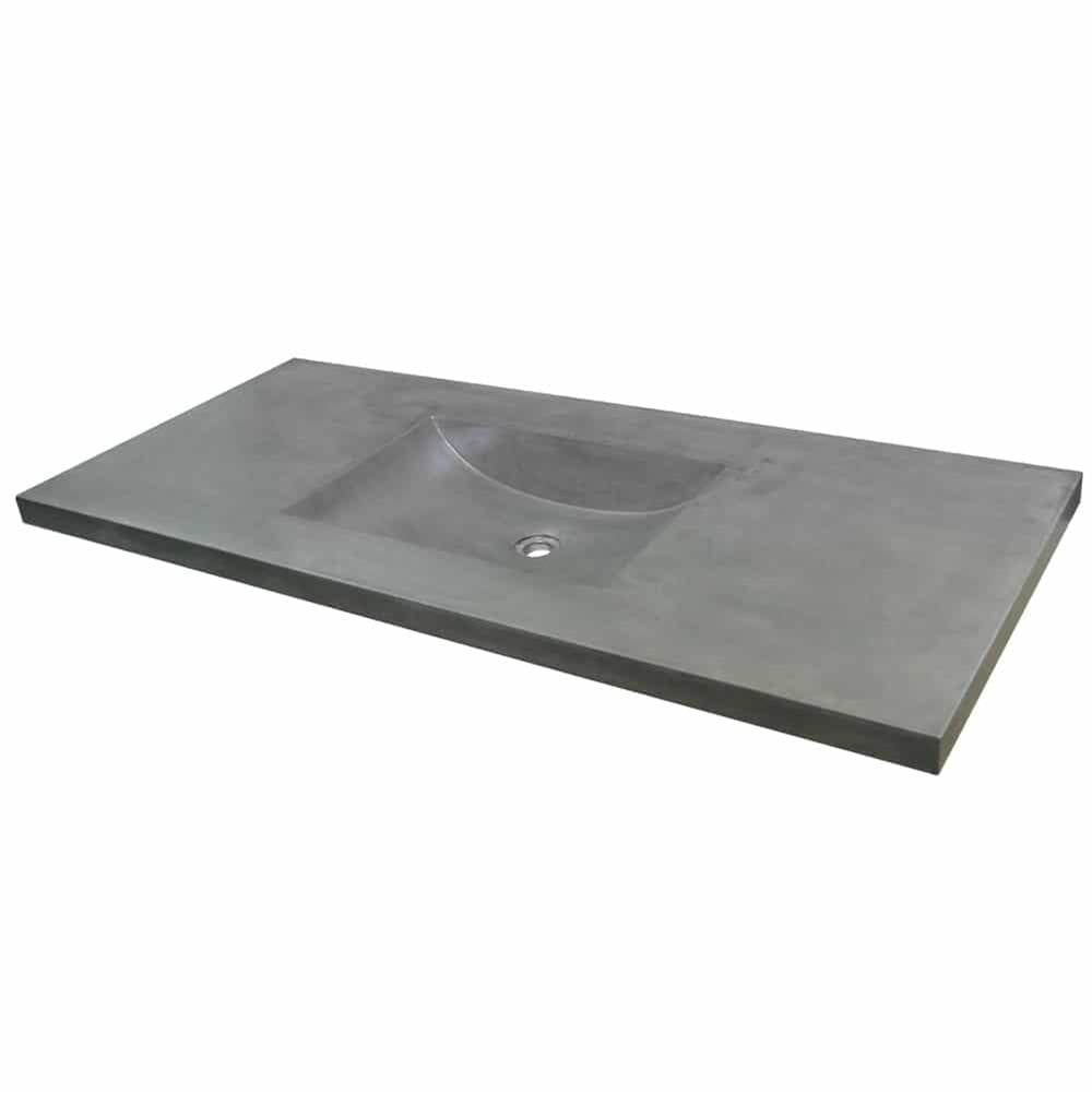 Native Trails Palomar Vanity Top with Integral Bathroom Sink -Single faucet hole
