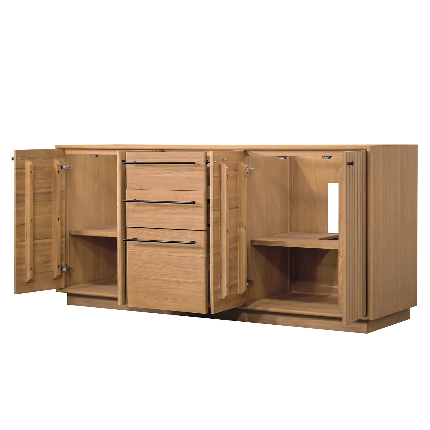 Avanity PARKER-V72-NT Parker 72 In. Double Sink Bathroom Vanity In Natural Teak