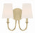 Crystorama PAY-922 Payton 2 Light Wall Mount