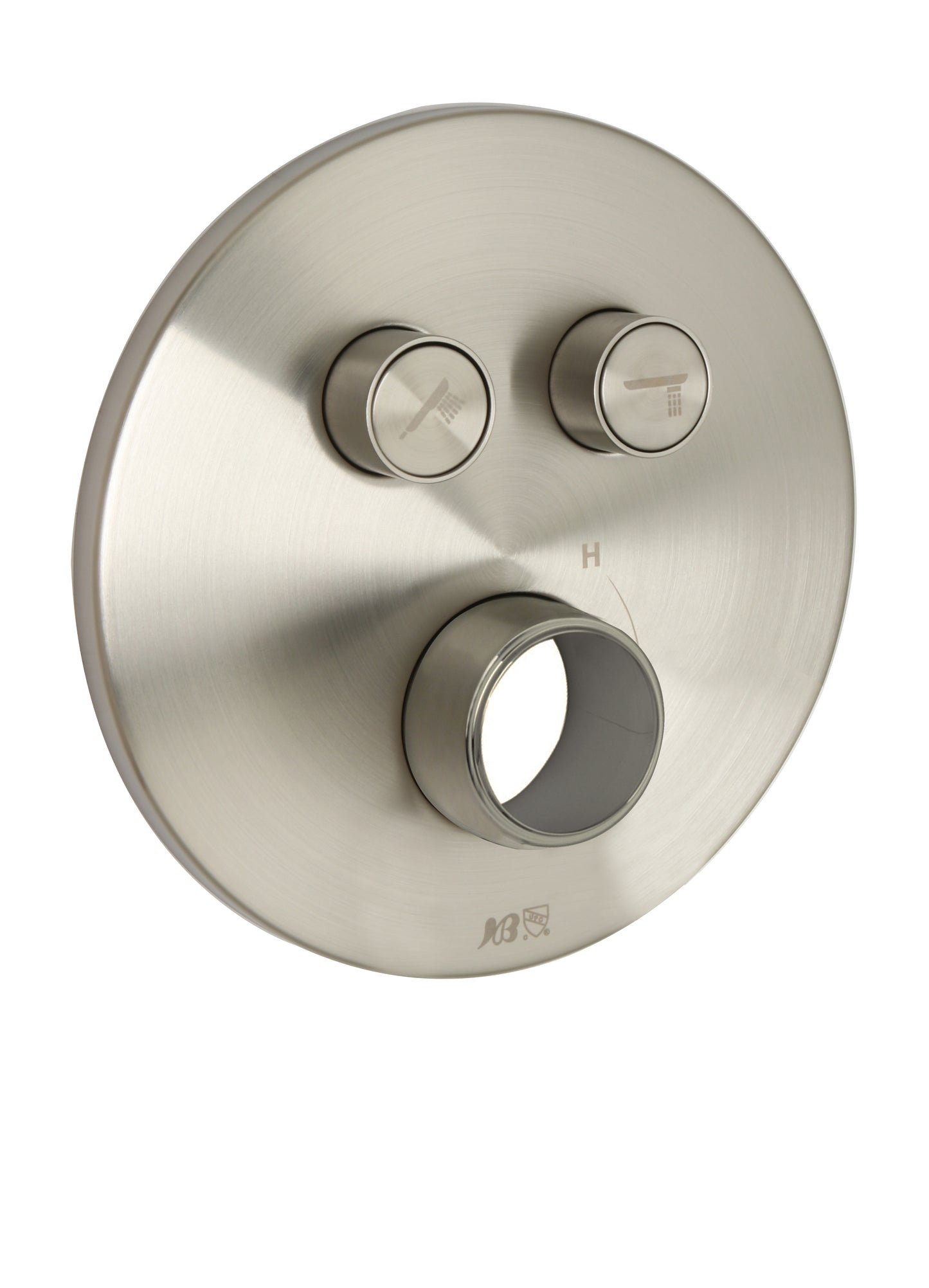 Huntington Brass PCB983 Round Two Button Valve Faceplate Trim
