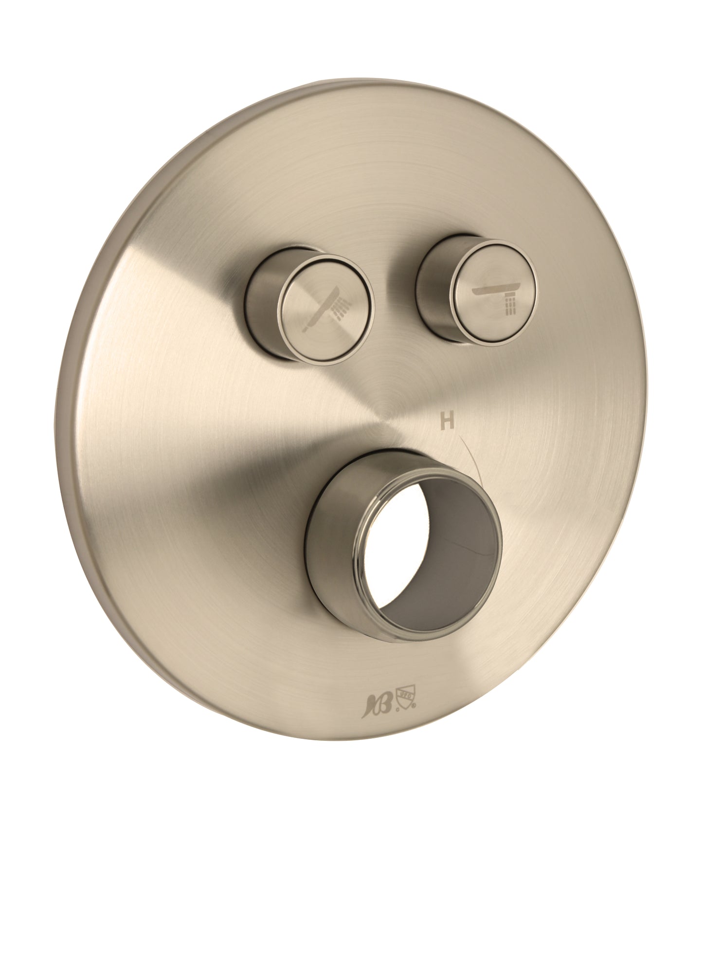 Huntington Brass PCB983 Round Two Button Valve Faceplate Trim