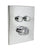 Huntington Brass PCB986 Square Two Button Valve Faceplate Trim - Parent
