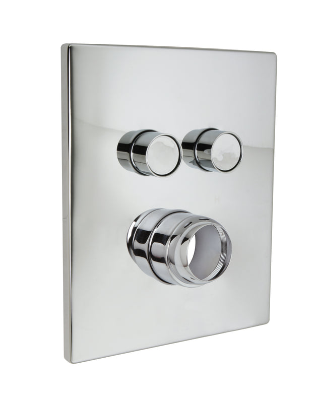 Huntington Brass PCB986 Square Two Button Valve Faceplate Trim - Parent