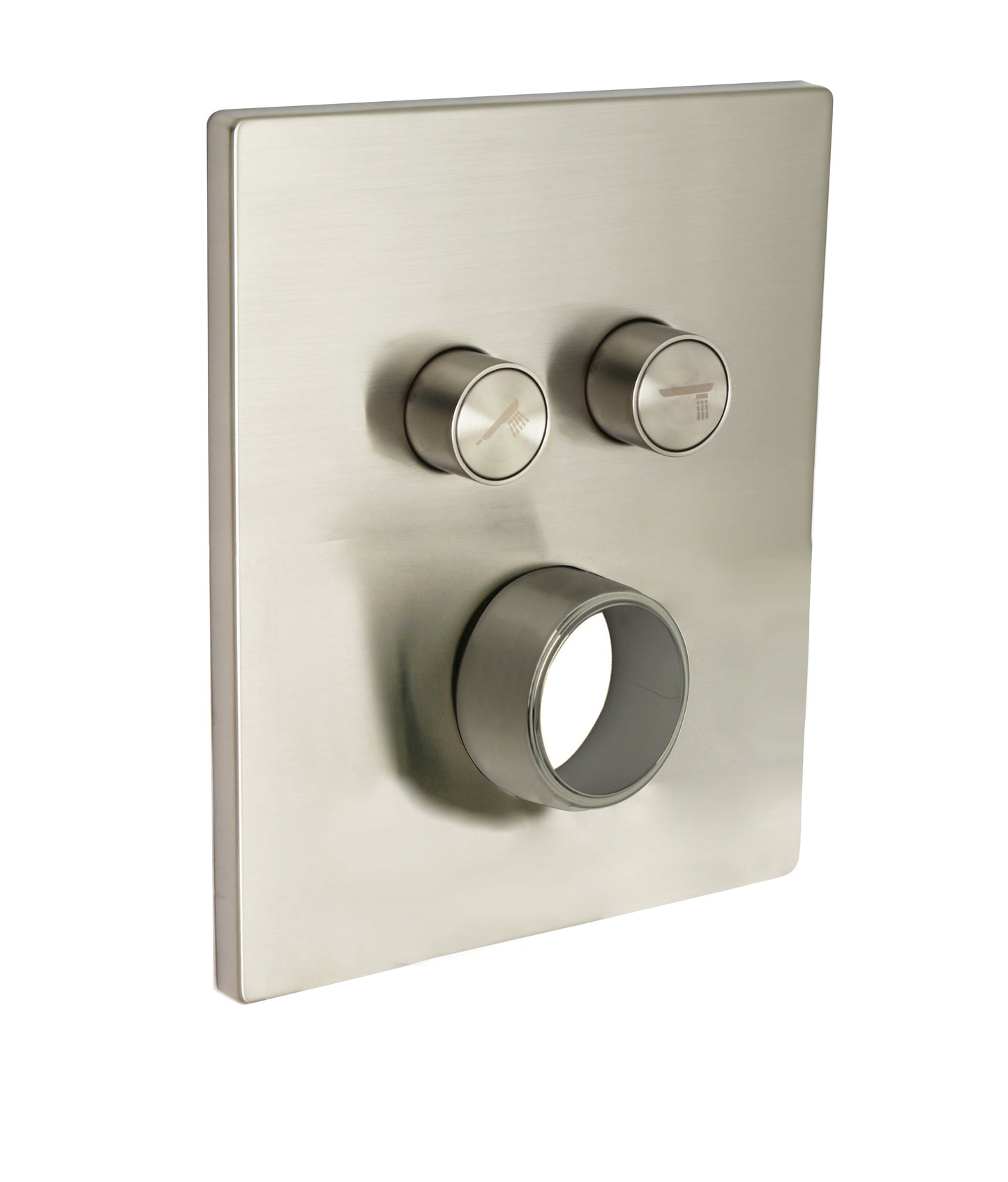 Huntington Brass PCB986 Square Two Button Valve Faceplate Trim