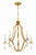 Crystorama PER-10405-GA Perry 5 Light Chandelier - Antique Gold