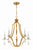Crystorama PER-10405-GA Perry 5 Light Chandelier - Antique Gold