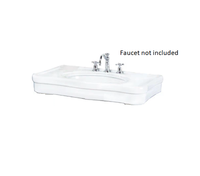 Barclay PGM3P-B Versailles Single Bowl Basin Only 36 - White